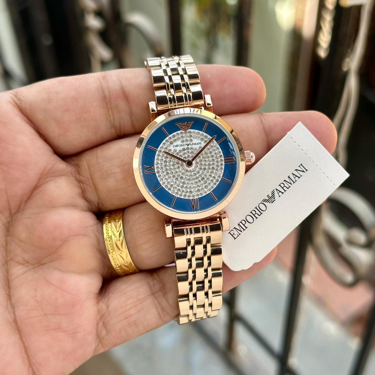 Armani Watch In Blue Dail