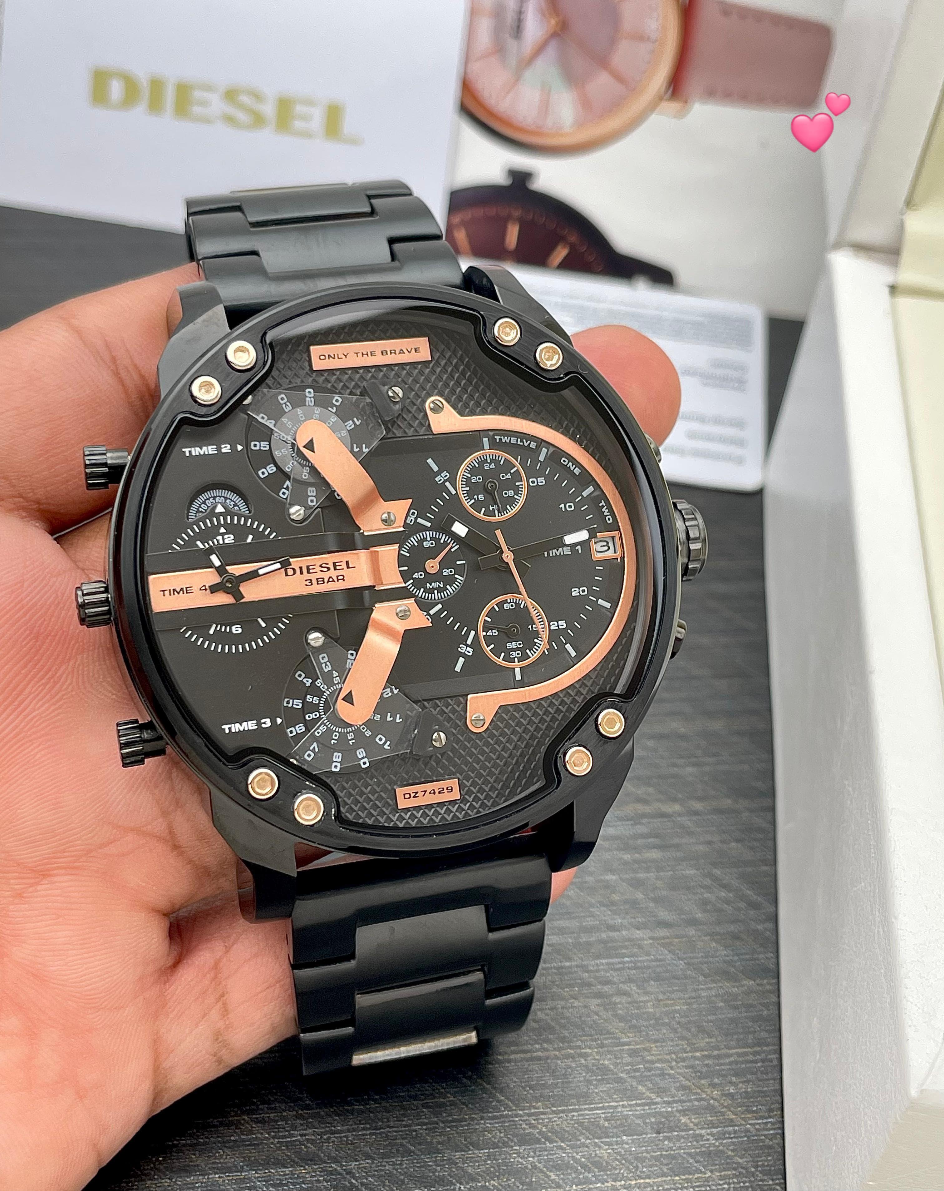 Diesel Mr. Daddy 2.0 watch showcases