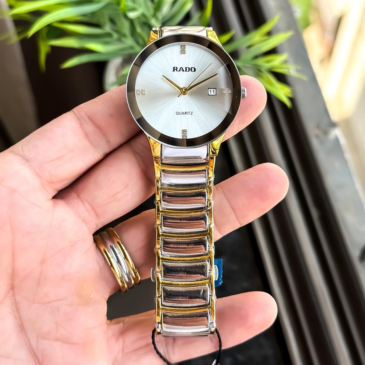 RADO JUBLIE GENTS WITH DIOMAND CUT GLASS WHITE