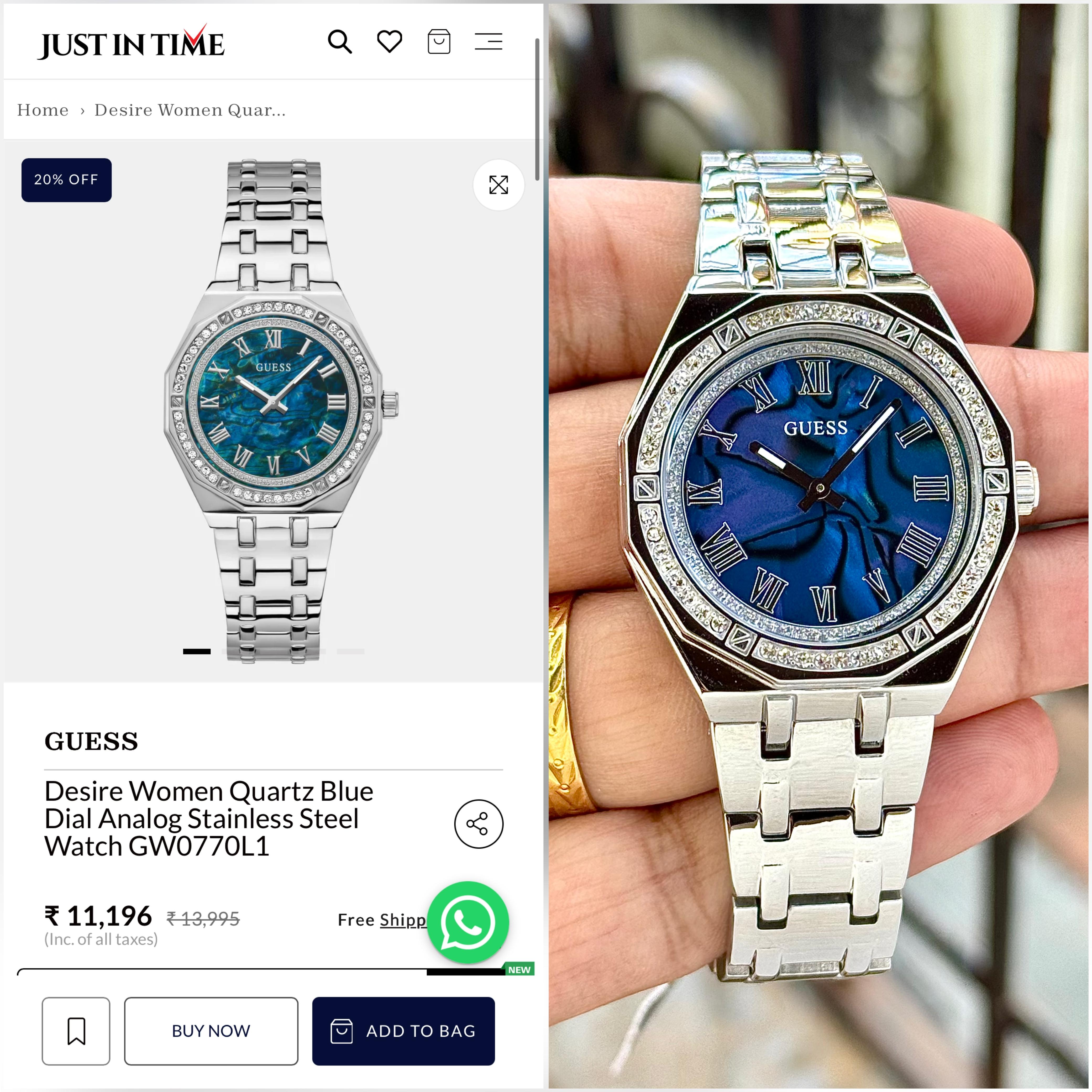 GUESS DESIRE ANALOG – LUXURY STYLE WITH EMERALD ELEGANCE